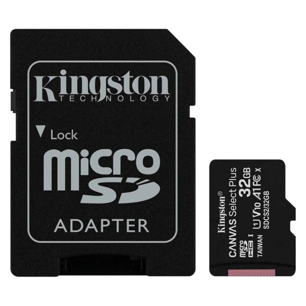 Cartao de Memoria Micro SD Kingston CANVAS Select Plus 32GB