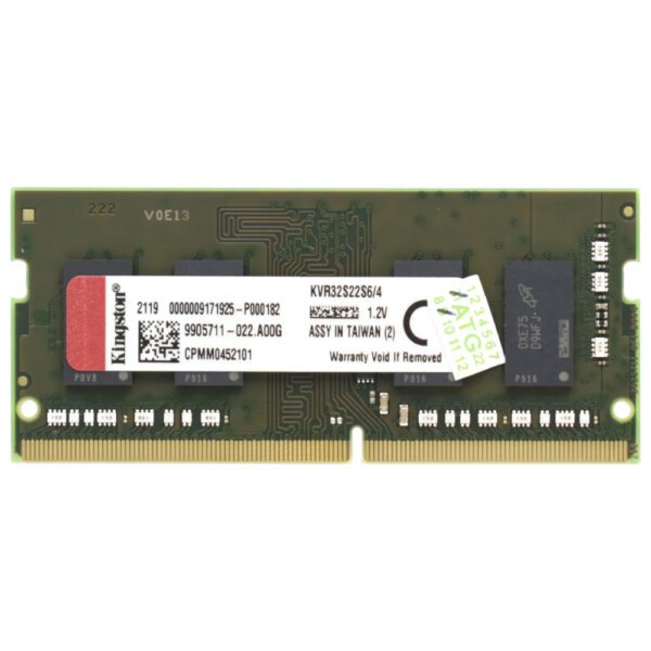 Memoria RAM para Notebook Kingston DDR4 4GB 3200MHz - KVR32S22S6/4