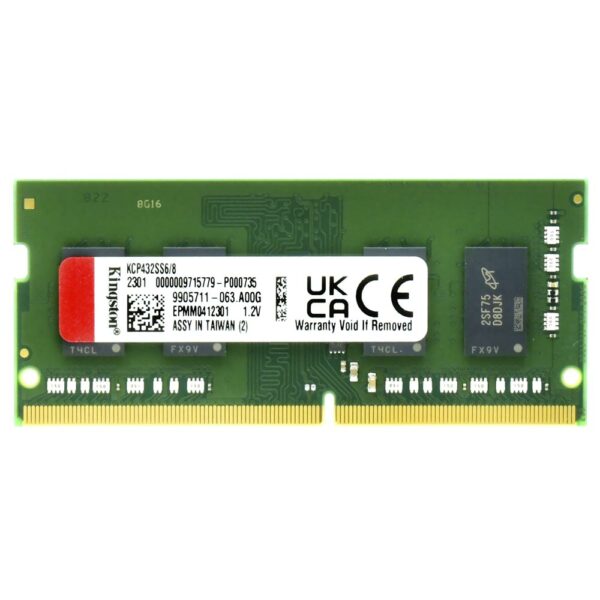 Memoria RAM para Notebook Kingston DDR4 8GB 3200MHz - KCP432SS6/8