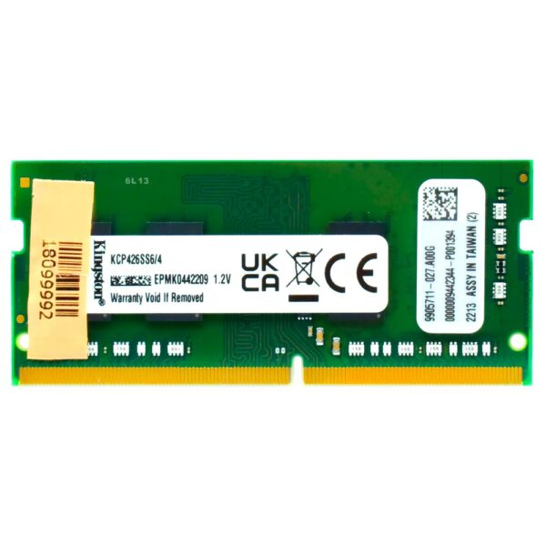 Memoria RAM para Notebook Kingston DDR4 4GB 2666MHz - KCP426SS6/4